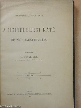 A heidelbergi káté I. (töredék)