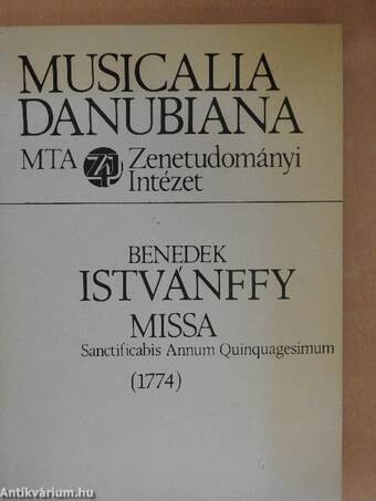 Missa "sanctificabis annun quinquagesimum, vel sanctae dorotheae" (1774)