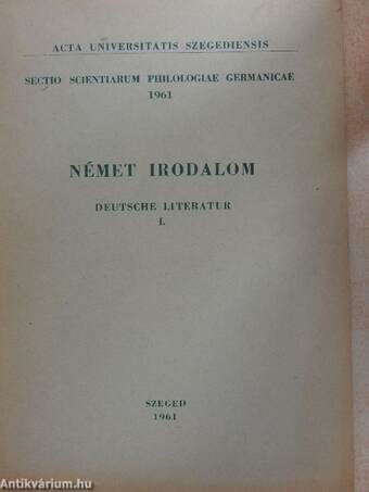 Német irodalom I.