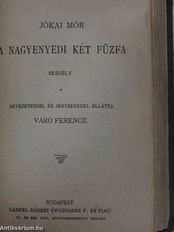 Rejtelmes történetek/A kényeskedők/Urak és parasztok/Vojtina ars poétikája/Tinódi Sebestyén válogatott históriás énekei/A nagyenyedi két fűzfa/Mara és egyéb történetek/Kisfaludy Károly vig elbeszélései/A dsungel könyve/Magyar népdalok