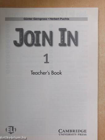 Join In 1 - Teacher's Book