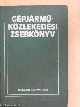 Gépjárműközlekedési zsebkönyv