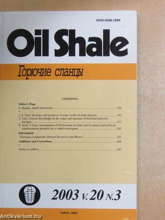 Oil Shale 2003 n.3