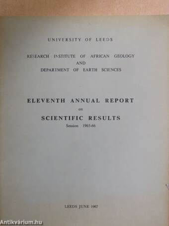 Eleventh Annual Report on Scientific Results