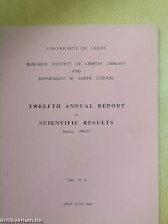 Twelfth Annual Report on Scientific Results