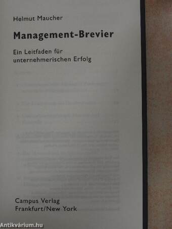 Management-Brevier