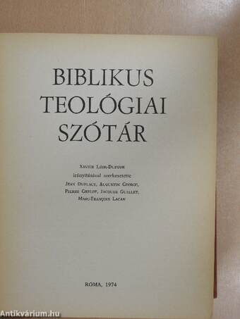 Biblikus teológiai szótár