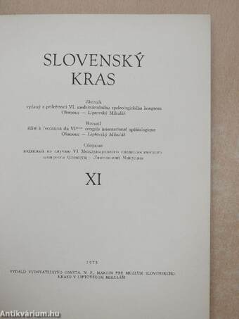 Slovensky Kras XI.