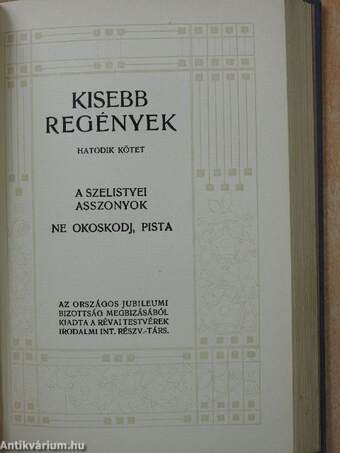 Kisebb regények V-VI.