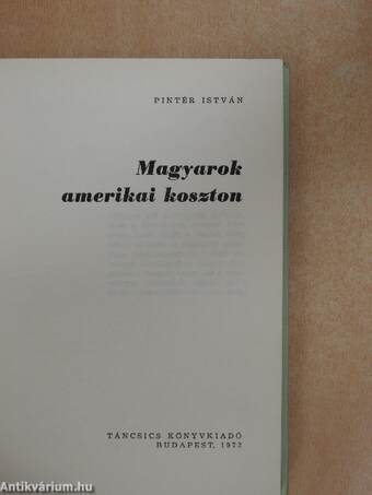 Magyarok amerikai koszton