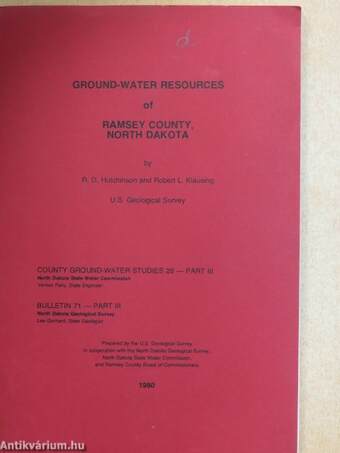 Ground-water resources of Ramsey County, North Dakota