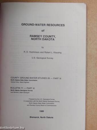 Ground-water resources of Ramsey County, North Dakota