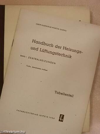 Handbuch der Heizungs- und Lüftungstechnik I.