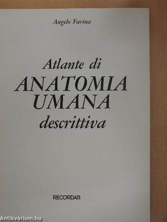 Atlante di anatomia umana descrittiva