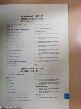 Legends for Hydrogeologic Atlas of the People's Republic of China