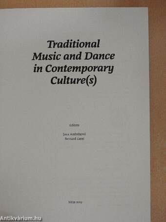 Traditional Music and Dance in Contemporary Culture(s)