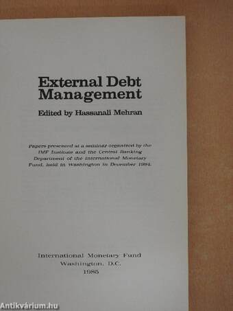 External Debt Management