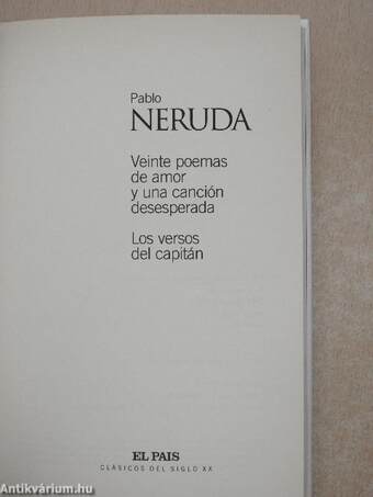 Veinte poemas de amor y una canción desesperada/Los versos del capitán