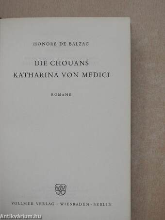 Die chouans/Katharina von Medici