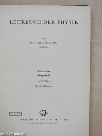 Lehrbuch der Physik