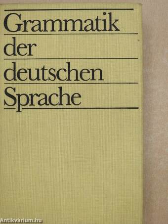 Grammatik der deutschen Sprache