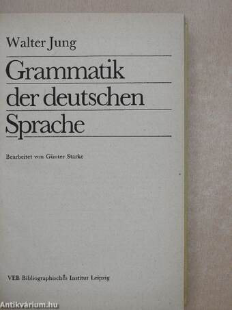 Grammatik der deutschen Sprache