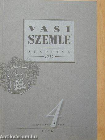 Vasi Szemle 1996/4.