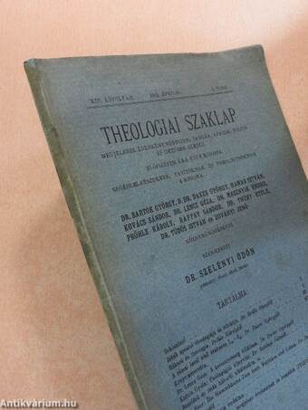 Theologiai szaklap 1915. április