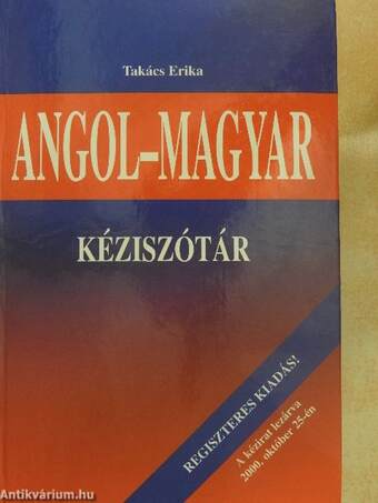 Angol-magyar kéziszótár