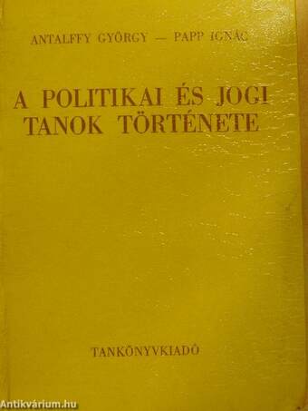 A politikai és jogi tanok története