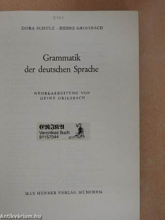 Grammatik der deutschen Sprache