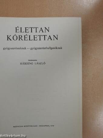 Élettan, kórélettan