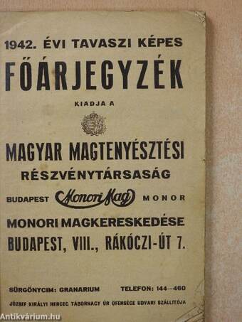 Monori Mag 1942. tavasz