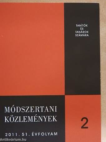 Módszertani közlemények 2011/2.