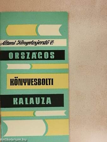 Állami Könyvterjesztő Vállalat országos könyvesbolti kalauza