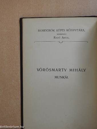 Vörösmarty Mihály munkái III.