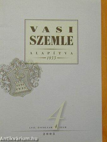 Vasi Szemle 2003/4.