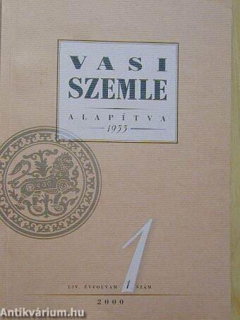 Vasi Szemle 2000/1.