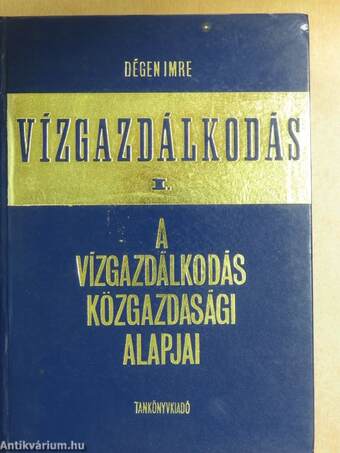 Vízgazdálkodás I.