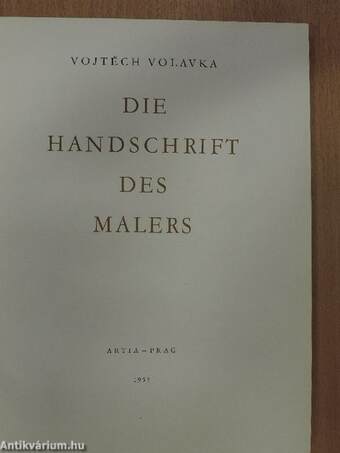 Die Handschrift des Malers