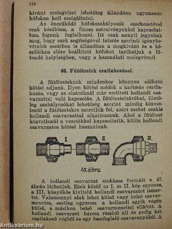 Központi fűtés szerelés I-II.