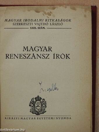 Magyar reneszánsz írók