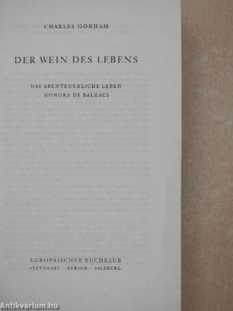 Der Wein des Lebens