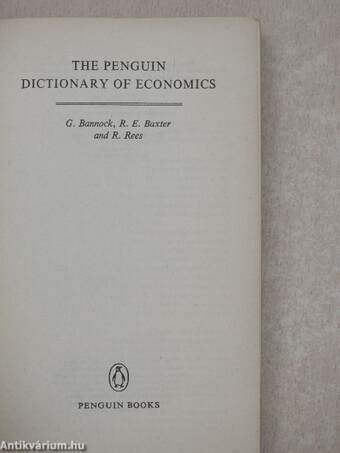 The Penguin Dictionary of Economics