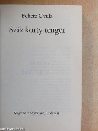 Száz korty tenger