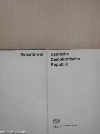 Reiseführer Deutsche Demokratische Republik