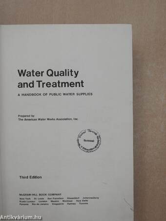 Water Quality and Treatment