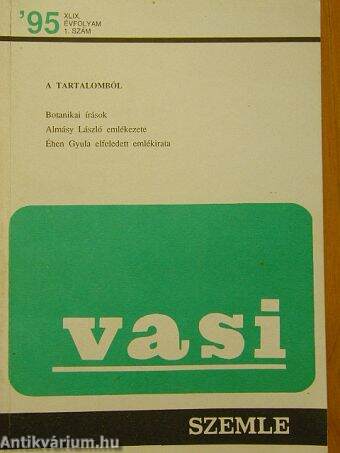 Vasi Szemle 1995/1.