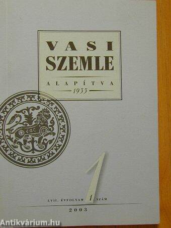 Vasi Szemle 2003/1.