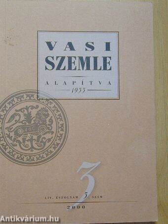 Vasi Szemle 2000/3.